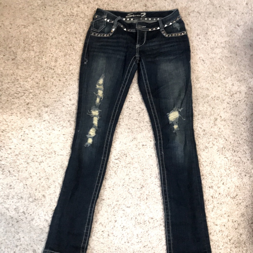 Seven7 jeans with square studs!!